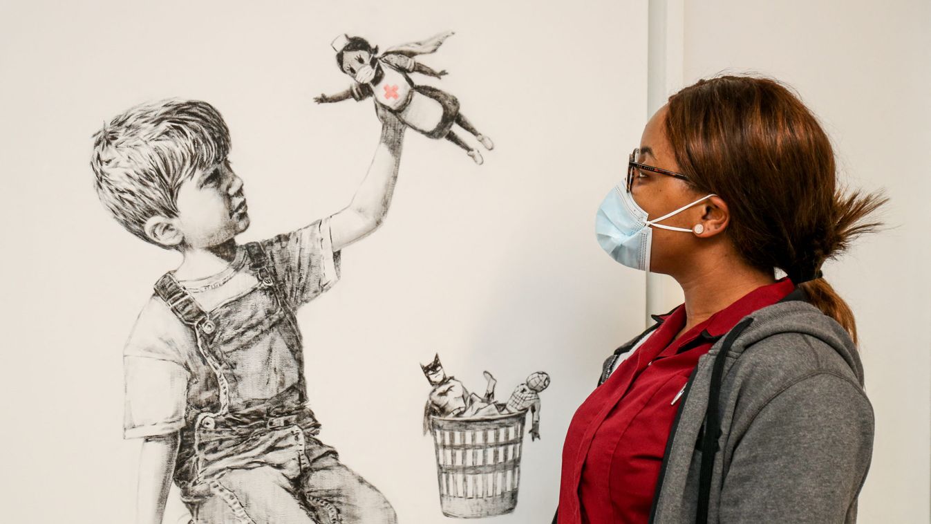 Festménye elárverezésével támogatná a brit egészségügyet Banksy