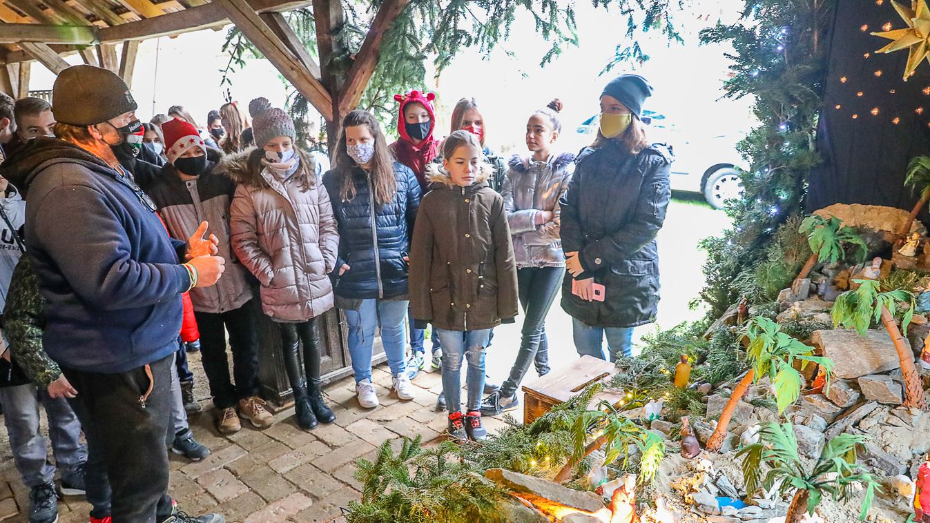 Betlehem látható a trianoni emlékhelyen Csepregen