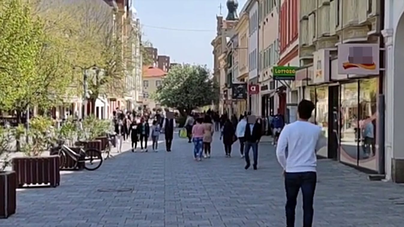 Nyitás után elindult az élet, hamar megteltek a teraszok a szombathelyi Fő téren – videóval