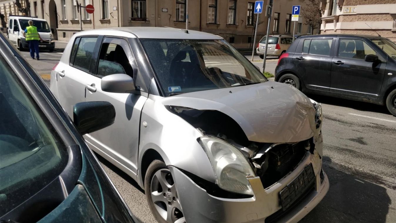 Suzukis okozott balesetet Szombathelyen