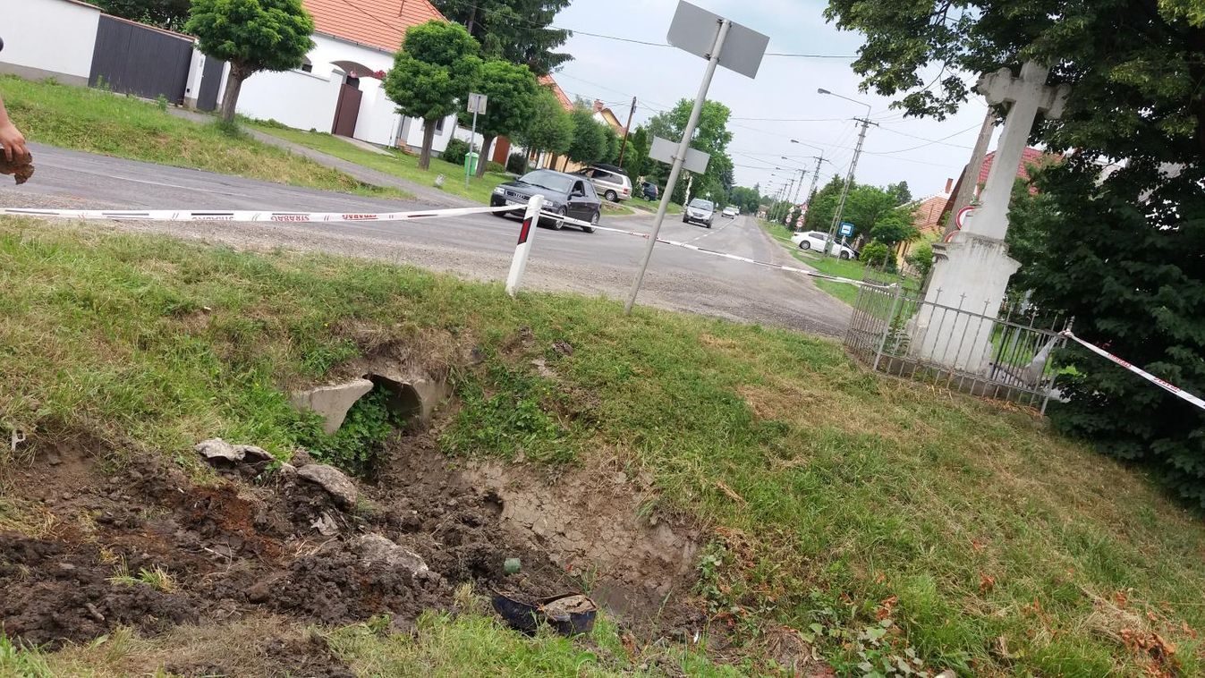Világháborús bombát találtak Szombathelyen