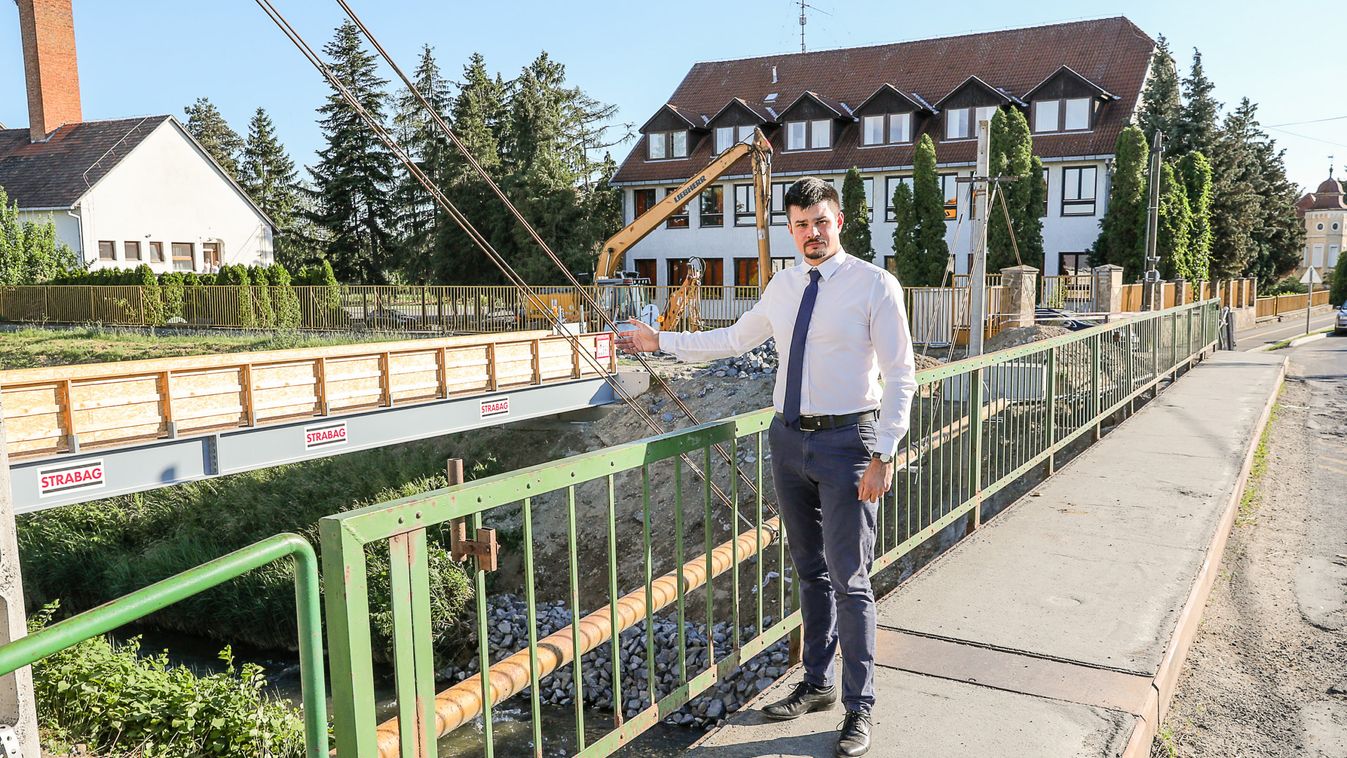 Lezárják a hidat a forgalom elől Csepregen, csak a helyiek hajthatnak be