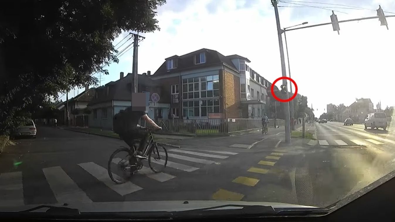 A sofőr lélekjelenlétén múlt, hogy nem gázolta el a szabálytalan biciklist Szombathelyen