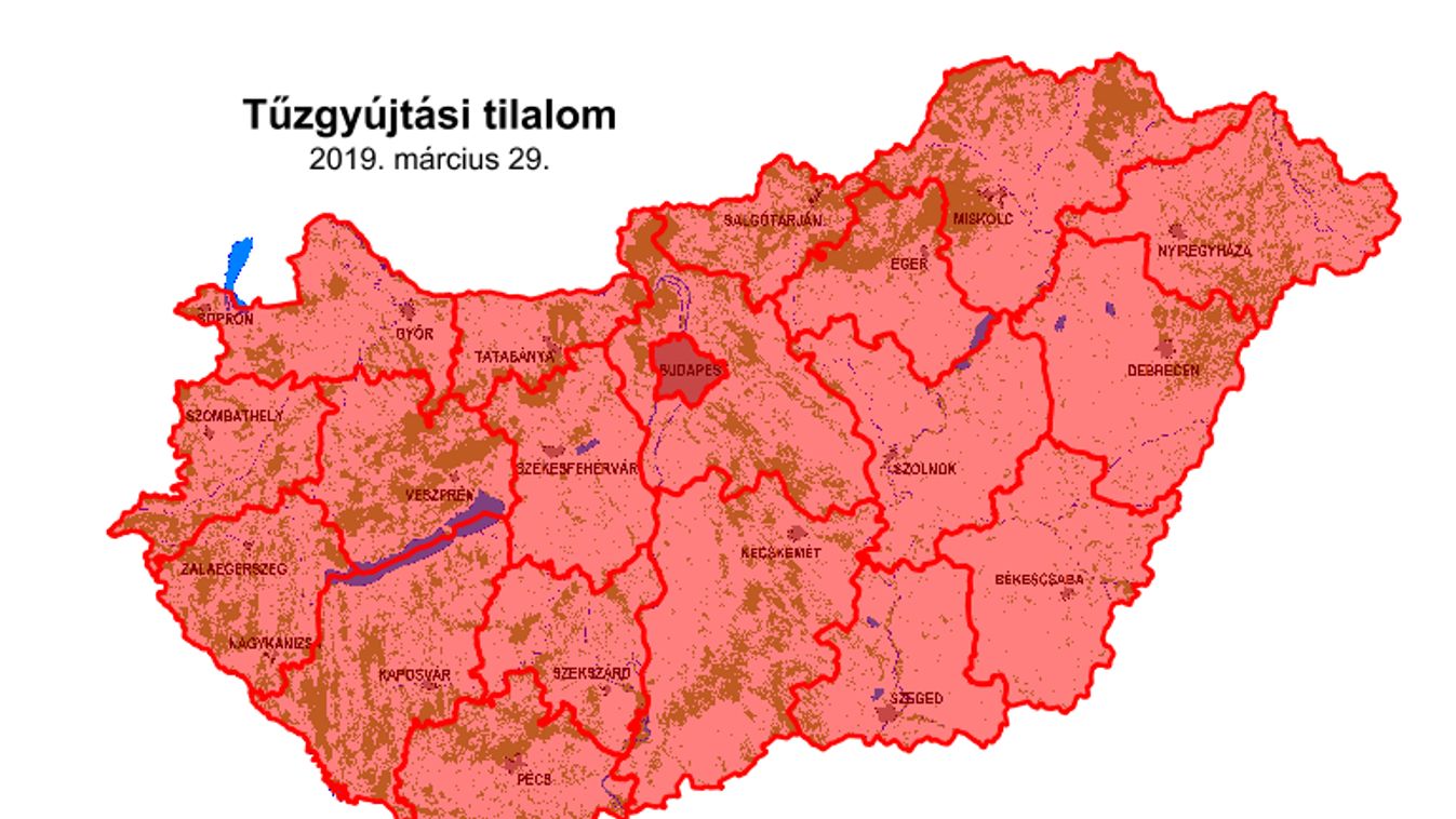 Péntektől Vas megyében is újra tűzgyújtási tilalom van érvényben