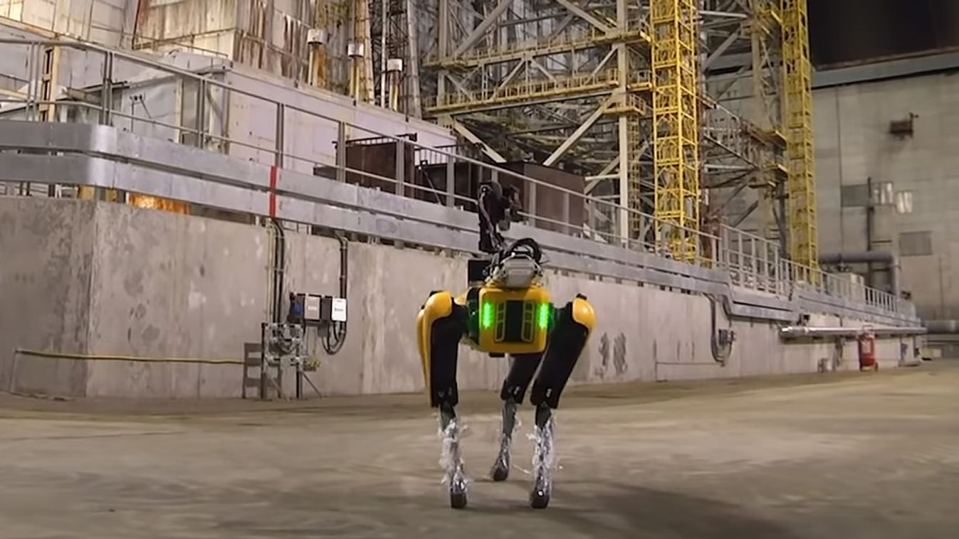 Így látja a robotkutya a sugárzó Csernobilt belülről (videó)