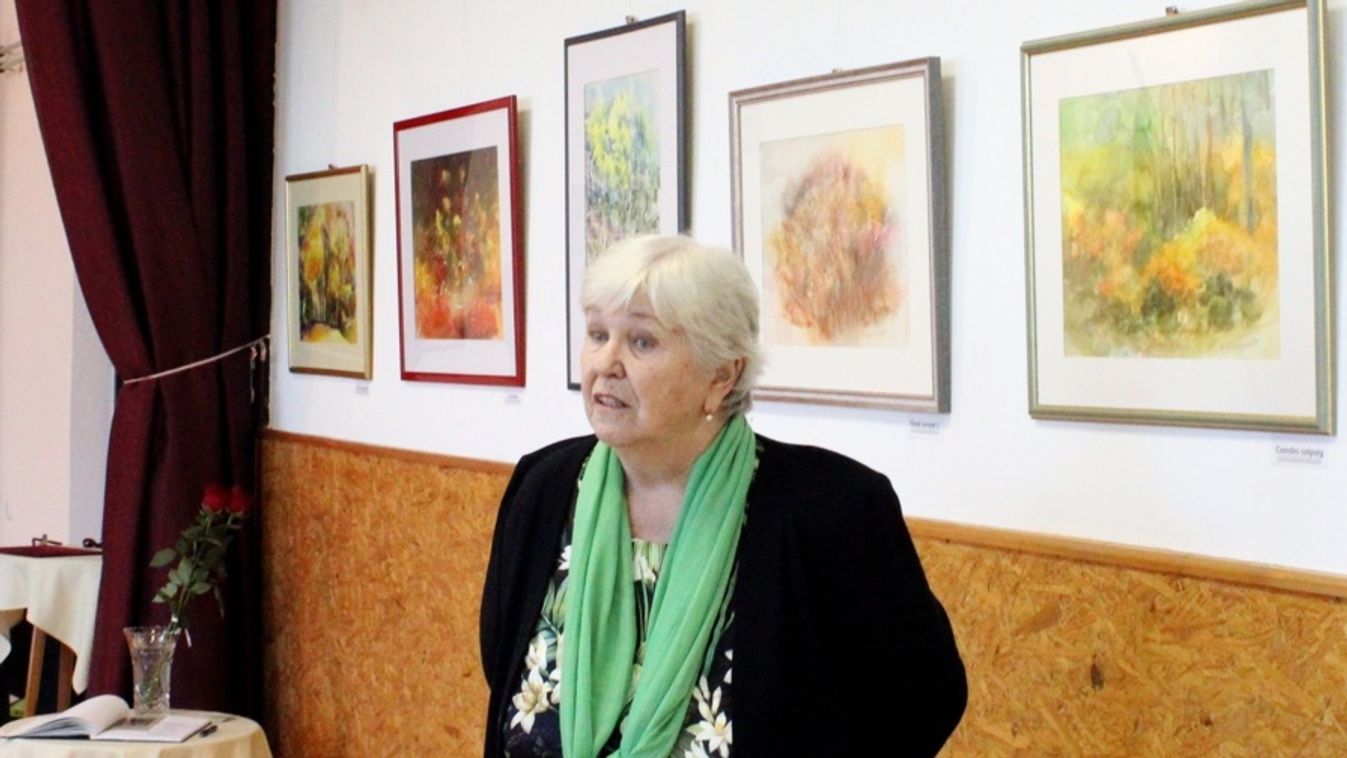 Török Bernadett festőművész kiállítása a nicki kultúrházban
