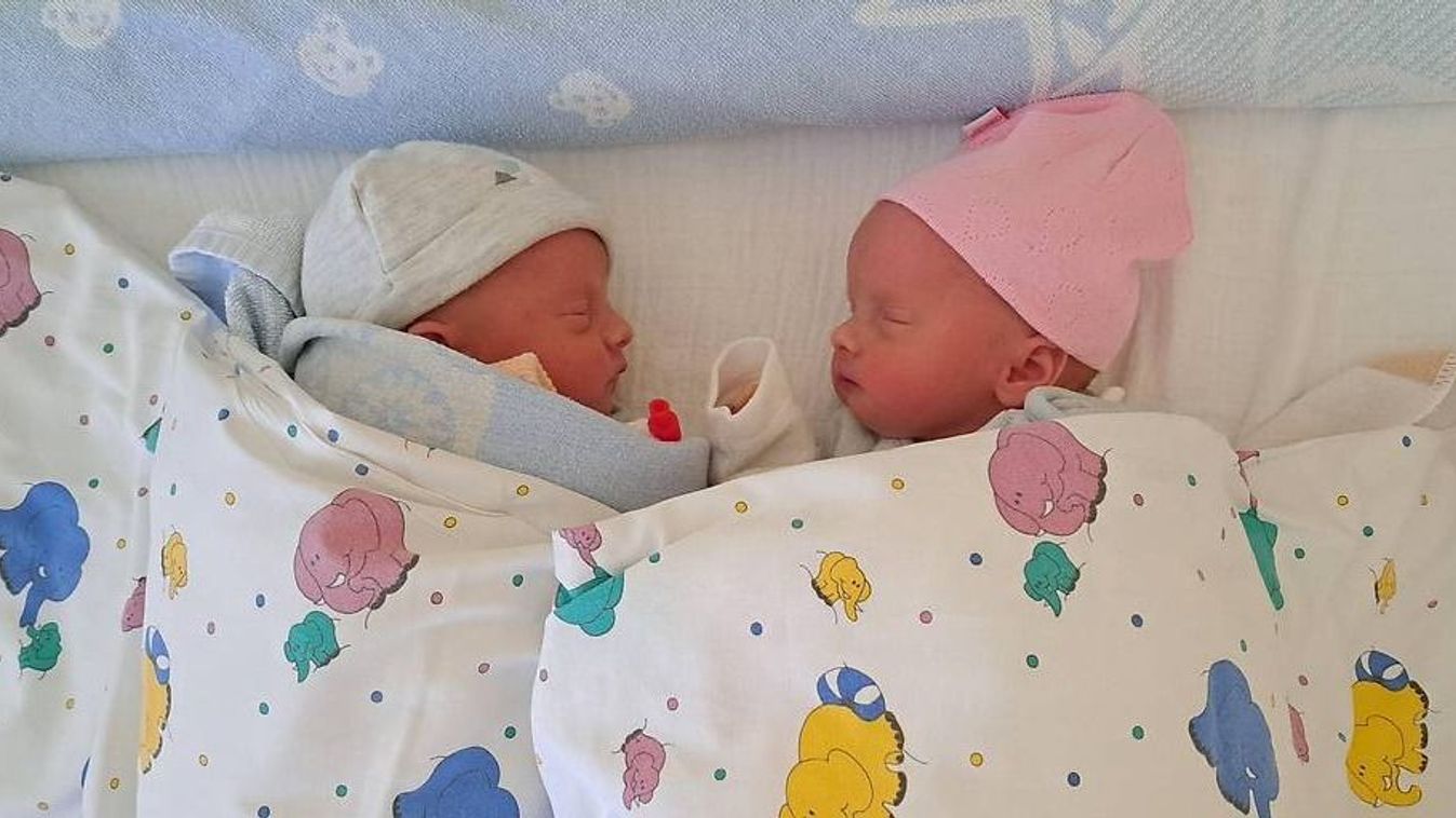 Ikrek jöttek világra nem sokkal szilveszter után Ausztriában - fotó a csöppségekről