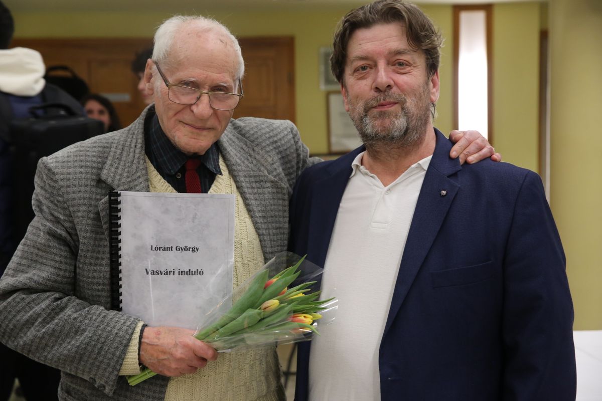 Fúvóskoncert Vasváron - a képen Lóránt György és Szabó Zoltán