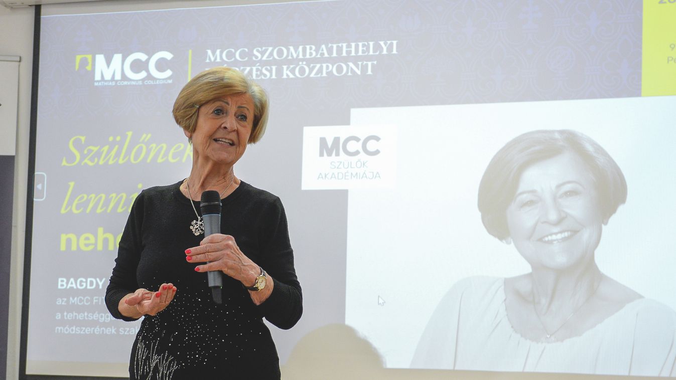 Telt ház fogadta Prof. Dr. Bagdy Emőkét az MCC szombathelyi központjában