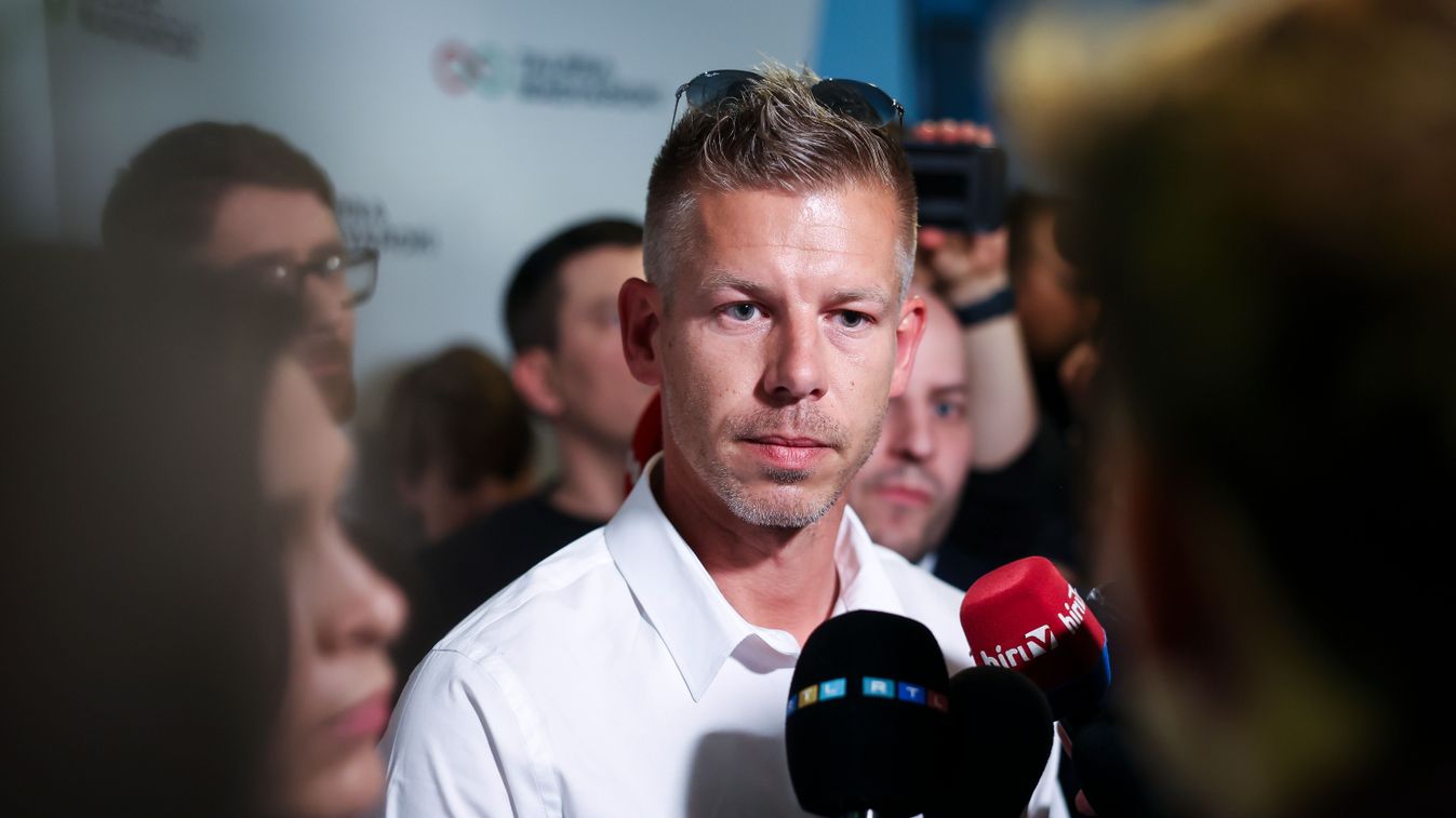 Magyar Péter továbbra sem válaszol a diszkóbotrányát érintő kérdésekre (videó)