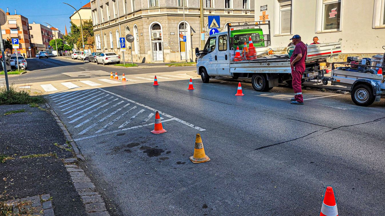 Útburkolat festése Szombathelyen