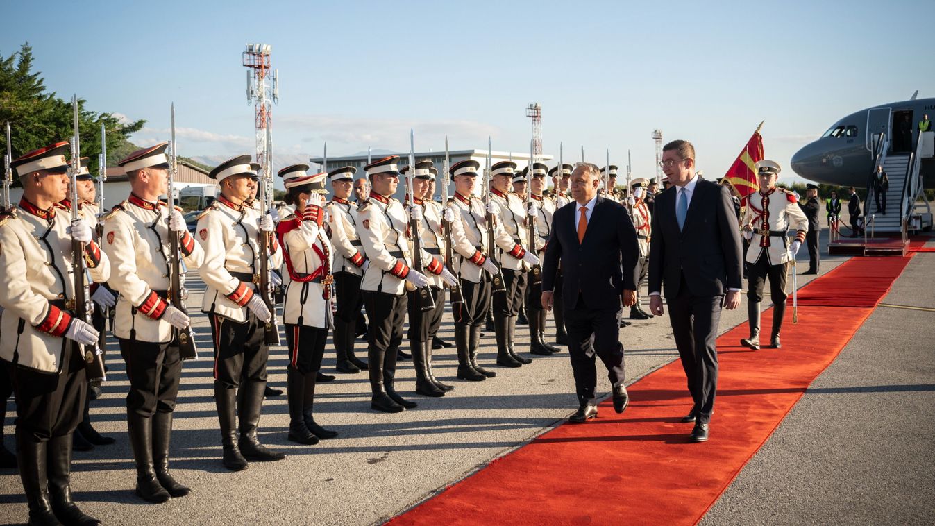 Orbán Viktor megérkezett Észak-Macedóniába
