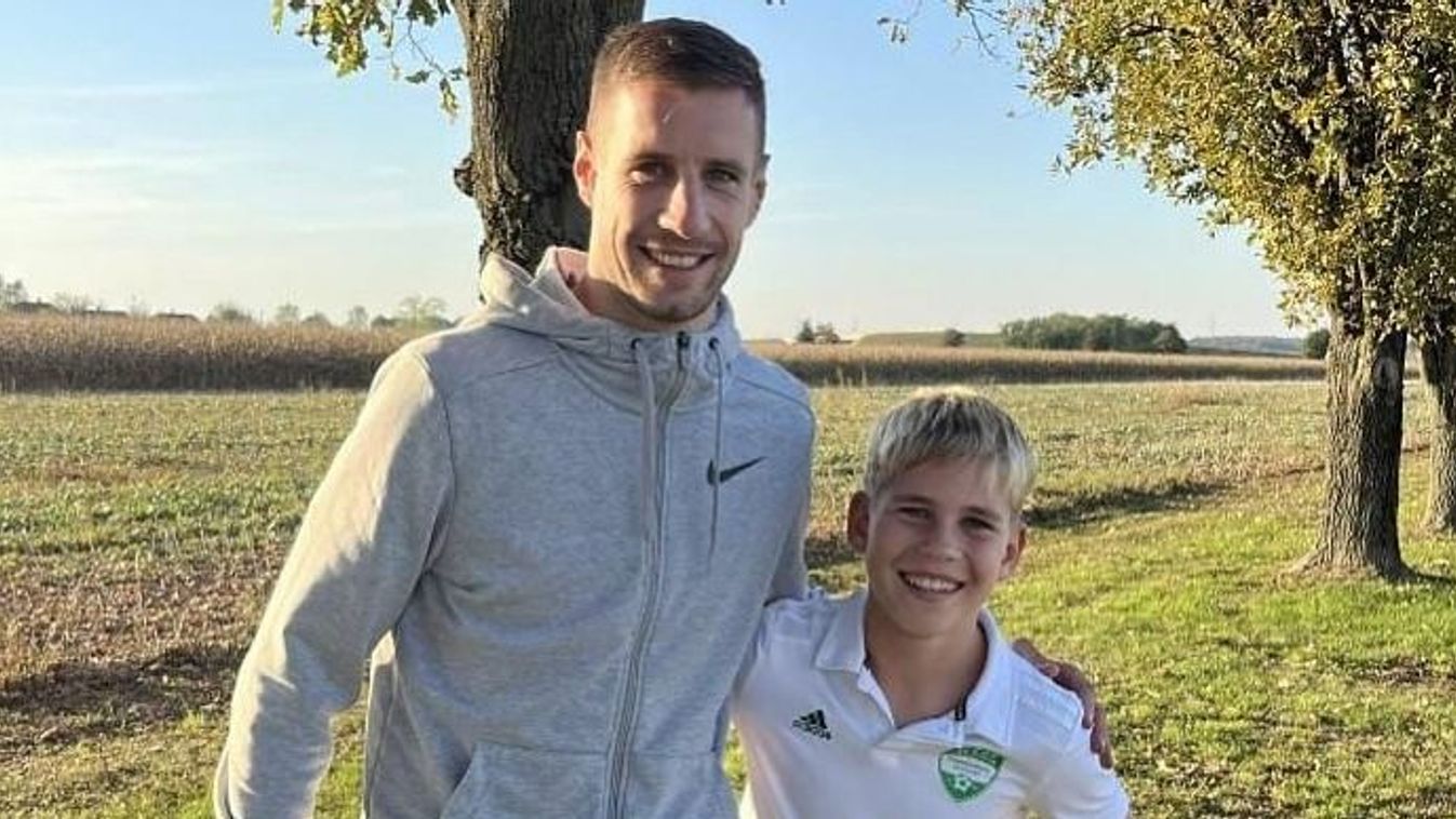Varga Barnabás hazalátogatott! Két vasi gólkirály egy képen - fotó