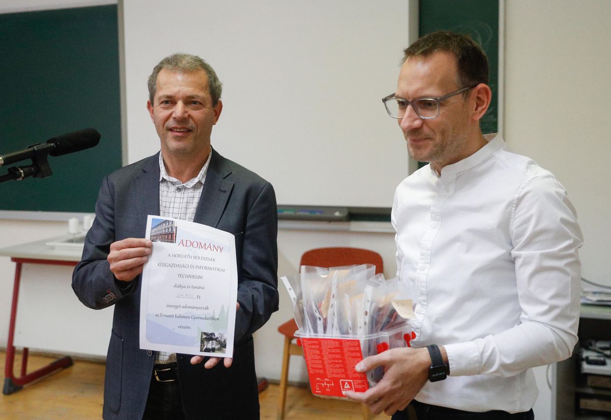 Horváth Boldizsár Közgazdasági és Informatikai Technikum adománya