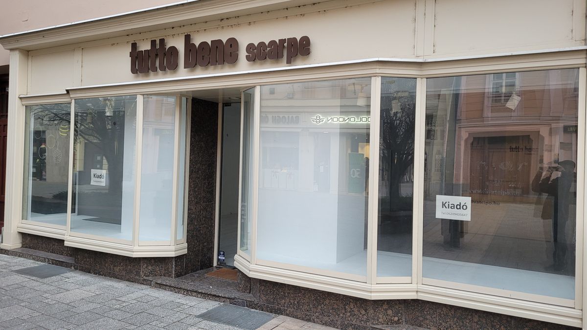 Bezárt üzletek: öten egy sorban Szombathelyen