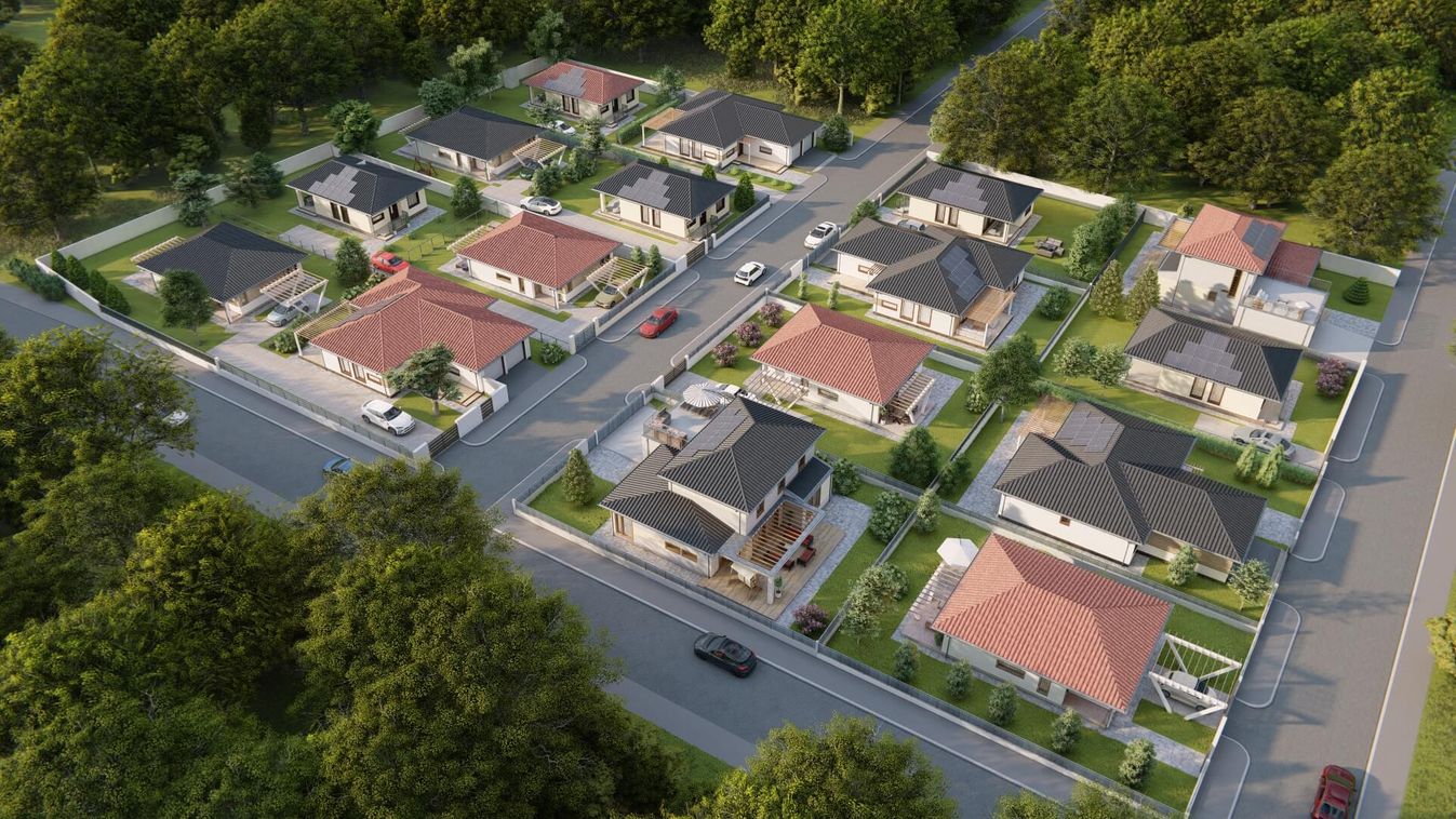 Daniella lakópark: modern családi házak Szombathely zöldövezetében