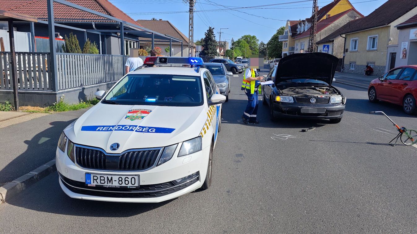 Újabb ráfutásos baleset történt, ezúttal Szombathelyen