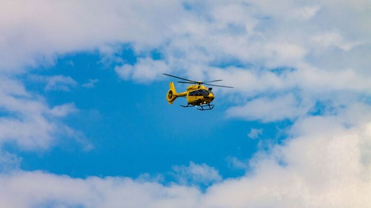 mentőhelikopter, vízbe fulladt