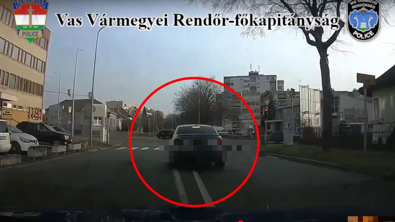Fél Szombathelyen keresztül menekült a rendőrök elől a BMW-s ámokfutó - videó