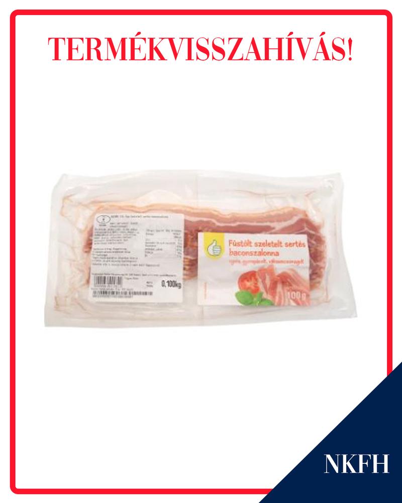 Az érintett bacon az Auchanban