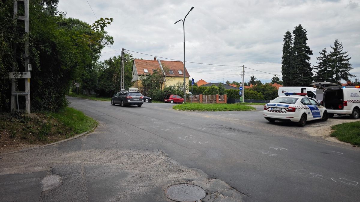 Szabálytalan biciklist ütöttek el Szombathelyen - helyszíni fotók