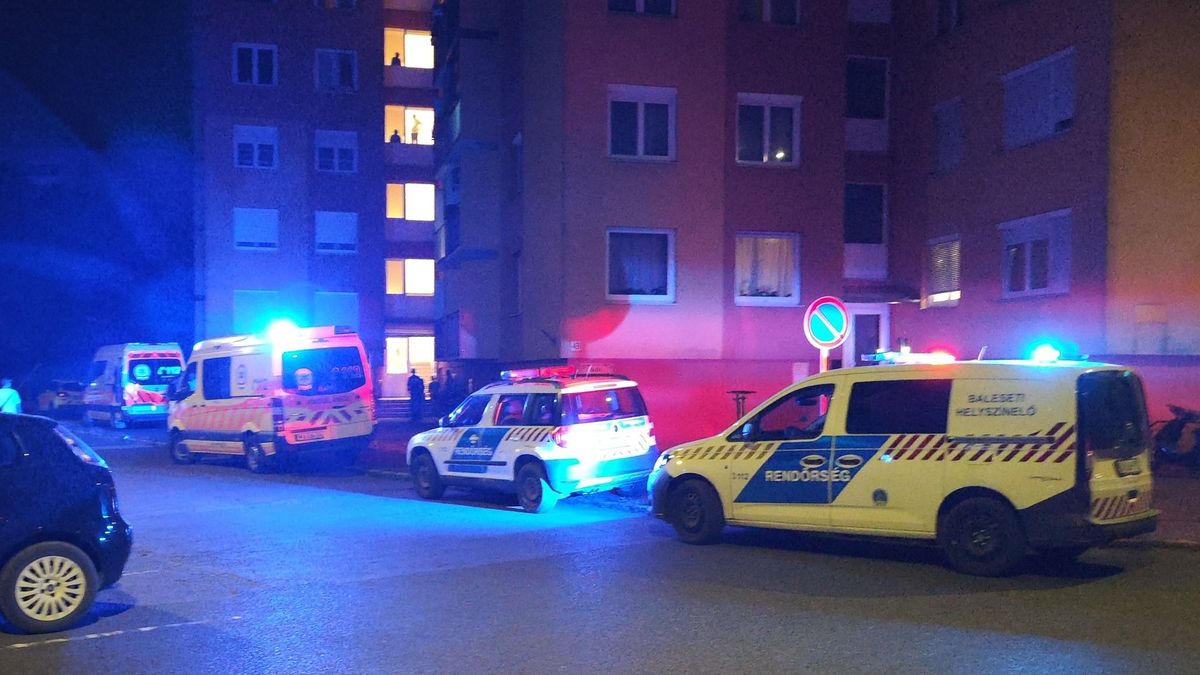 Helyszíni fotók: Bántalmazás miatt veszthette életét egy férfi Szombathelyen