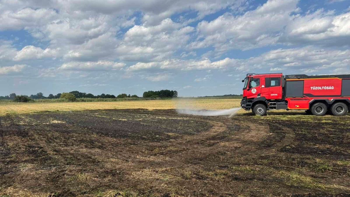 Kigyulladt a tarló Rábapatyon