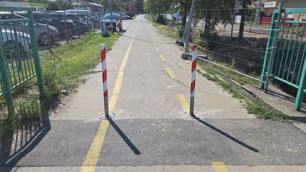 Veszélyes oszlopok a szombathelyi bicikliutakon - sürgős felülvizsgálatot kér a kerékpárosklub