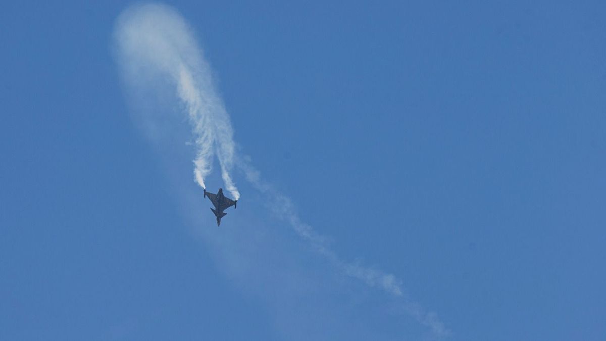 Előkerült az első videó a Magyar Honvédség lezuhant Gripenjéről