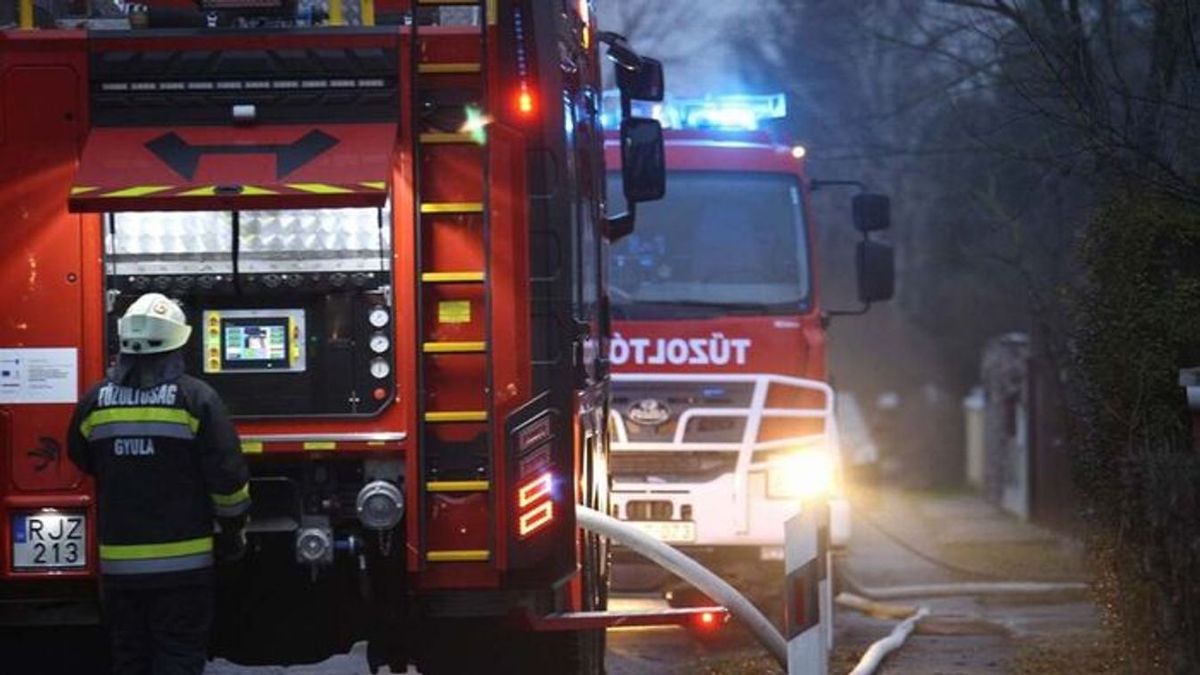 Rakodógép égett egy szombathelyi kertészetben