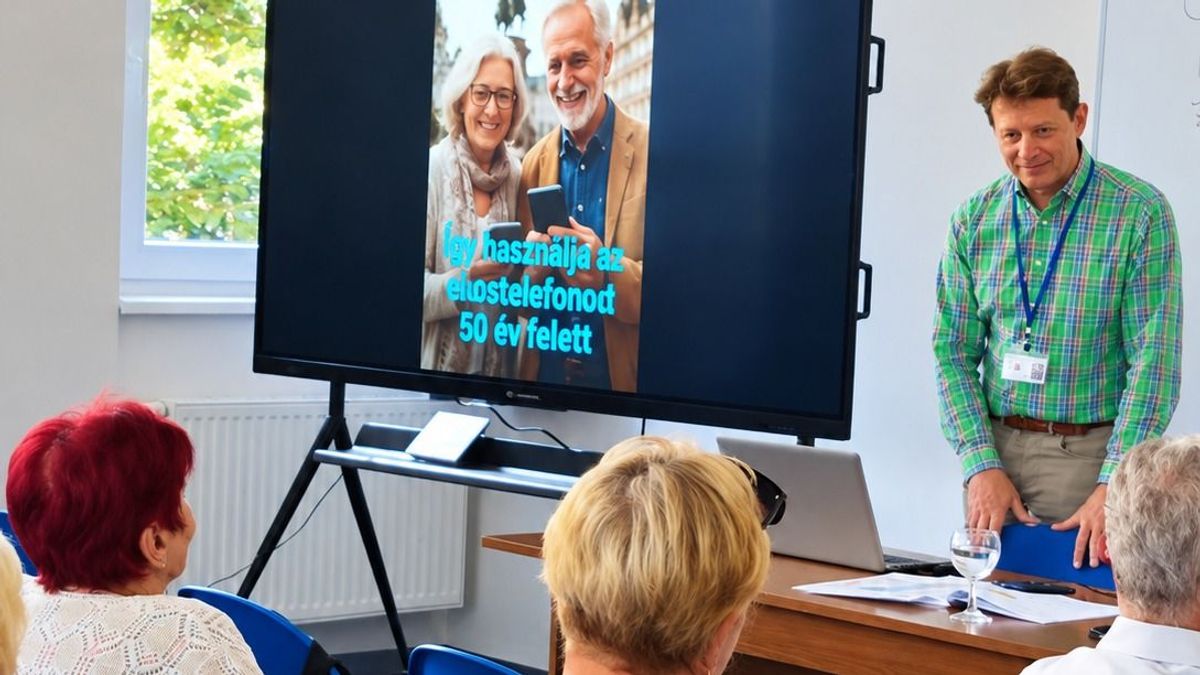 QR-kódok és parkolási tippek: okostelefonos trükköket tanultak a vasi nyugdíjasok